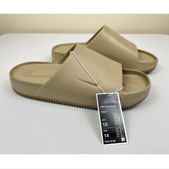 Nike Other - Nike Calm Slide Khaki FD4116-201 Men’s Size 13